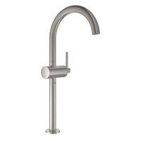 GROHE Atrio Wastafelkraan Opbouw - uitloop 18cm - XL-size - push open - afvoerplug - brushed supersteel 32647DC3