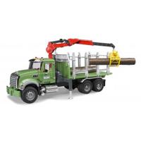 bruder MACK houttransport truck modelvoertuig 02824 - thumbnail