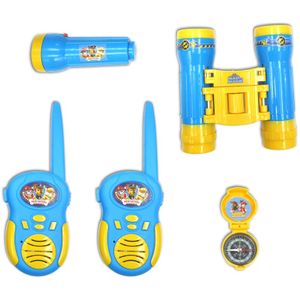 Speelgoed Paw Patrol ontdekking/avontuur set voor kinderen walkie talkies/kompas/zaklamp/verrekijker