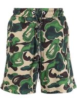 A BATHING APE® short de sport à fleurs - Vert - thumbnail