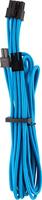 Corsair Premium kabel, 6+2 pin, PCIe, enkele kabel, type 4 (generatie 4-serie), voor voedingen, met ommanteling, blauw