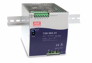 Mean Well TDR-960-48 DIN-rail netvoeding 48 V/DC 20 A 960 W Aantal uitgangen: 1 x Inhoud: 1 stuk(s)