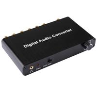 Convertisseur de décodeur audio numérique de 5.1CH avec le coaxial optique de Toslink SPDIF pour le théâtre à la maison / PS4 / PS3 / XBOX360, contrôle de volume de support, AC-3, DTS