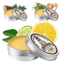 Baardbalsem baardwas voor mannen - voedende baard conditioner baard moisturizer bevat shea baard boter + bijenwas + jojoba olie - geurende baardontharder styling balsem 60ml (bos, 60ml (Citrus, 60ml)