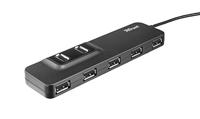 Trust Oila 7-Poorts Usb 2.0-Hub, Zwart