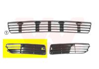 Ventilatiegrille, bumper ** Equipart ** VAN WEZEL, Inbouwplaats: Rechts voor, u.a. fÃ¼r Audi - thumbnail