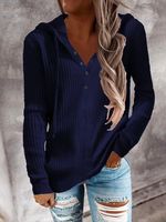 Casual V Neck Plain T-shirt