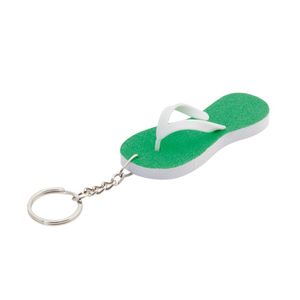 Sleutelhangers teenslippers 8 cm groen