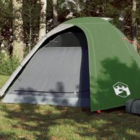 Tent 4-persoons 267x272x145 cm 185T taft groen