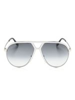 TOM FORD Eyewear lunettes de soleil Xavier à monture pilote - Argent