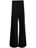 Ann Demeulemeester pantalon ample Leon à taille mi-haute - Noir