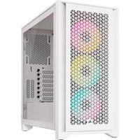 Corsair 4000D RGB AIRFLOW True White tower behuizing USB-A 3.2 (5 Gbit/s), USB-C 3.2 (5 Gbit/s), Window-kit - thumbnail