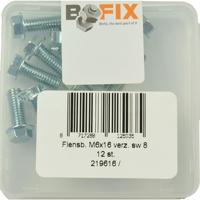 Bofix - 219616 flensbout m6x16 verz. Sw8 p/12