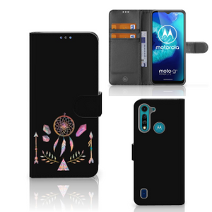 Motorola G8 Power Lite Leuk Hoesje Boho Dreamcatcher