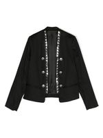 Balmain Kids blazer à boutonnière croisée - Noir - thumbnail