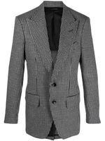 TOM FORD blazer à motif pied-de-poule - Gris