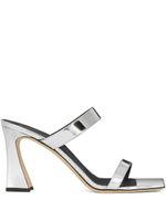 Giuseppe Zanotti sandales Flaminia en cuir verni - Argent