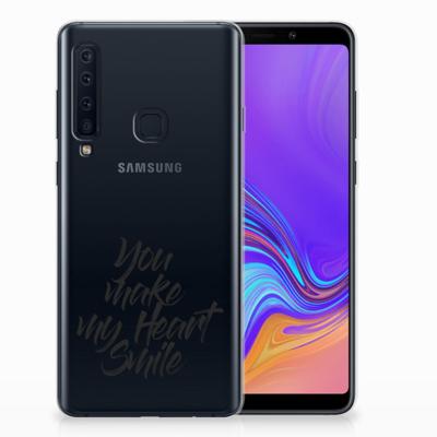 Samsung Galaxy A9 (2018) Siliconen hoesje met naam Heart Smile