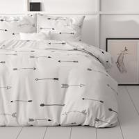 Dekbedovertrek Risma Dekbedovertrek - Lits-Jumeaux (240x220 cm) - Wit Polyester-katoen - Dessin: - Sleeptime Elegance - Dekbed-Discounter.nl - thumbnail