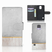 Samsung Galaxy S5 | S5 Neo Book Style Case Wood Concrete