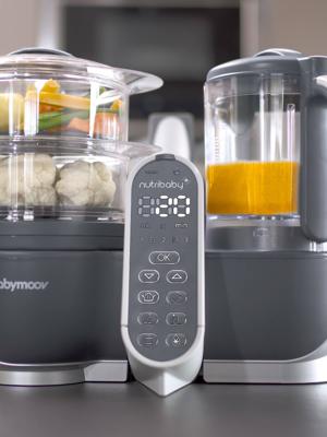 Multifunctionele keukenrobot Nutribaby + van BABYMOOV donkergrijs Multifunctionele keukenrobot Nutribaby + van BABYMOOV donkergrijs