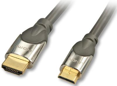 CROMO High-Speed-HDMI-Kabel mit Ethernet - HDMI met ethernetkabel - HDMI (M) naar mini-HDMI (M) - 1 m - beschermd