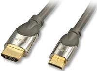 CROMO High-Speed-HDMI-Kabel mit Ethernet - HDMI met ethernetkabel - HDMI (M) naar mini-HDMI (M) - 1 m - beschermd