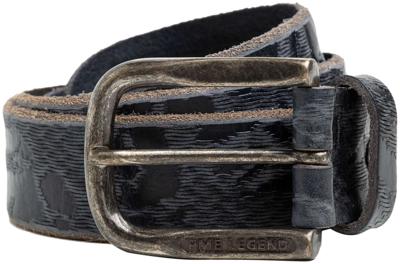 Belt italian leather navy