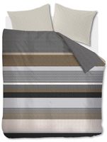 Beddinghouse Dekbedovertrek Lennart Grey-2-persoons (200 x 200/220 cm)