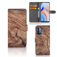 OPPO Reno 4 Pro 5G Book Style Case Tree Trunk - thumbnail