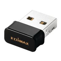 Edimax EW-7611ULB Draadloze Usb-adapter N150 2.4 Ghz Zwart