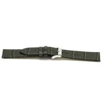 Horlogeband Universeel H815 Leder Grijs 22mm - thumbnail