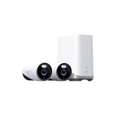 eufy Security eufyCam E330 (Professional), 2 camera’s, 4K-camerasysteem voor buiten, 24/7 opnemen, wifi-NVR, AI-gezichtsherkenning, 10CH, lokale opslag, geen maandelijkse kosten