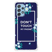 Samsung Galaxy A73 Anti Shock Case Flowers Blue DTMP