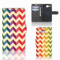 Acer Liquid Z520 Telefoon Hoesje Zigzag Multi Color