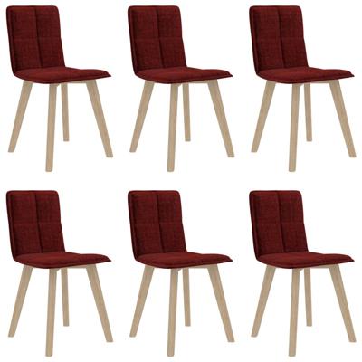 Vidaxl Eetkamerstoelen 6 St Wijnrood