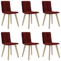 Vidaxl Eetkamerstoelen 6 St Wijnrood