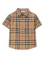 Burberry Kids chemise en coton à motif Vintage Check - Tons neutres