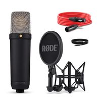 RODE Microphones NT1 5th Generation Black Zangmicrofoon Statief Zendmethode:Kabelgebonden Incl. shockmount, Incl. kabel, Incl. tas XLR, USB-C Kabelgebonden - thumbnail