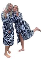 Zebra badjas / Dames badjas - Xl/XXL