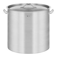 Royal Catering Inductie Kookpan 36 Liter Roestvrij Staal Professionele RVS Kookpot met Deksel RCST-36LI4.1 (Gietrand, Gas, Elektrisch en andere Kookplaten)