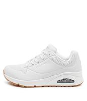 Skechers Uno Stand On Air dames Sneaker Low top, Wit, 37.5 EU Breed