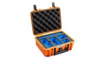 B&W International B&W Outdoor Transportkoffer voor Insta360 X4, type 1000, oranje, waterdicht conform IP67-certificering, stofdicht, onbreekbaar en onverwoestbaar, oranje, Typ 1000 - Innenmaß