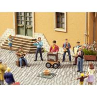 NOCH 12955 N Optredens van straatmuzikanten figuren Kant-en-klare module, Scène met geluid - thumbnail