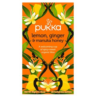 Pukka - Lemon, Ginger & Manuka Honey - 20 zakjes Pukka - Lemon, Ginger & Manuka Honey - 20 zakjes