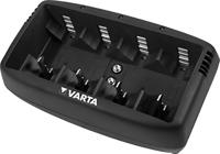 Varta universele oplader voor 4 AA/AAA/C/D accu's en 1 9V-blok (timeruitschakeling)