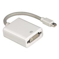 Hama Mini DisplayPort (naar DVI-adapter, miniDP-stekker naar DVI-aansluiting, ideaal voor Macbook Air/Macbook Pro/Mac Pro/Mac Mini) wit