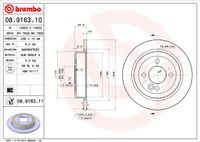 Remschijf BREMBO, Remschijftype: Massief, u.a. für Mini - thumbnail