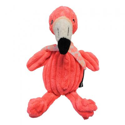 Les Deglingos knuffel flamingo roze 22 cm