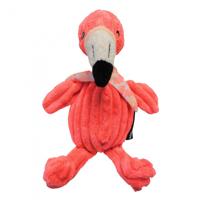 Les Deglingos knuffel flamingo roze 22 cm